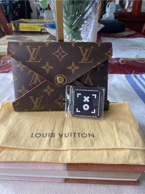 Louis Vuitton Monogram Canvas Envelope Clutch in Brown